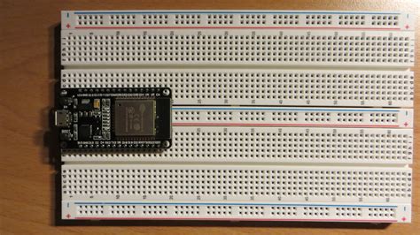 Esp32 Auf Einem Breadboard Nutzen Der Pixelfriese