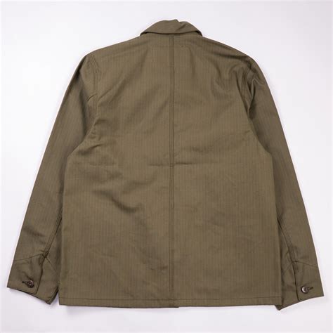 Куртка Naked and Famous Chore Coat Army HBT 10 2 Oz Olive Drab