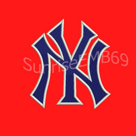 Sizesnew York Yankees Embroidery Design Formats Machine Etsy