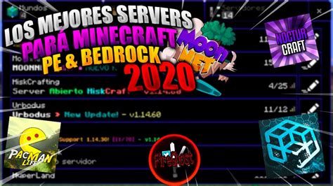 TOP 5 DE LOS MEJORES SERVIDORES DE MINECRAFT PE BEDROCK Del