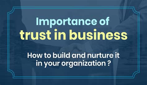 Nurturing Trust In Business 4 Important Elements