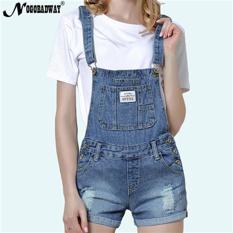 Short Denim Jumpsuit Romper Women Summer Overalls Casual Jeans Short