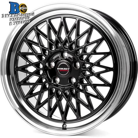 Справжні Німецькі Диски Borbet B black rim polished R17 W7 PCD 4x108 ...