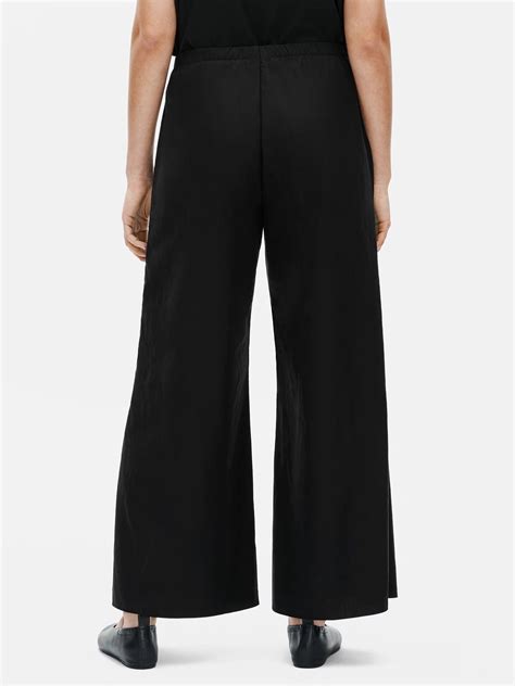 Sandwashed Tencel Wide Leg Pant Eileen Fisher