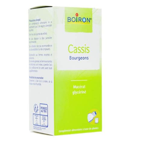 Boiron Cassis Bourgeons Mac Rat Glyc Rin Anti Inflammatoire