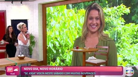 Fernanda Gentil Se Emociona Ao Vivo Ao Assumir Antigo Est Dio De Ana