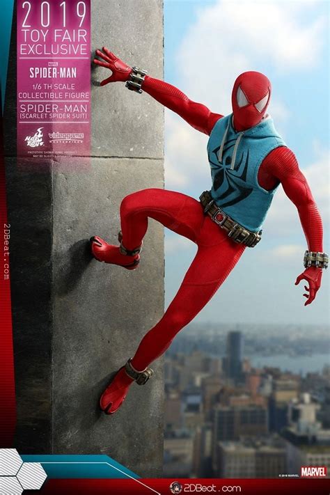 1 6 Scale Hot Toys Marvel S Spider Man Scarlet Spider Action Figure