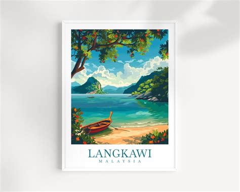 Langkawi Travel Print Malaysia Wall Decor Langkawi Poster Langkawi