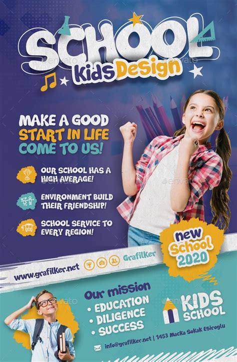 Kids School Poster Templates Preview Graphicriver Poster Design