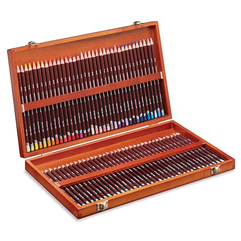 Derwent Coloursoft Pencil Set Assorted Colors Wood Box Set Of 72