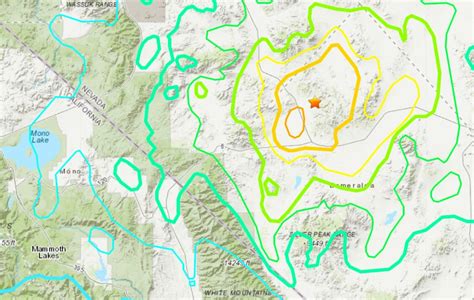 Map: Nevada highway closed by earthquake damage