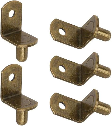 Brass Pcs Plated Steel L Shelf Support Pegs L Shaped Bracket