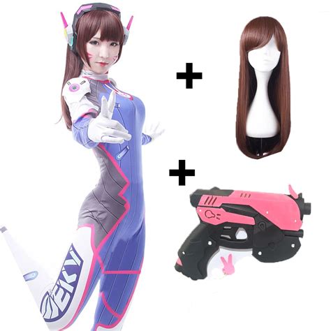 Dva Cosplay Costumegame Overwatch Female Women Girls Lycra 3d Printing