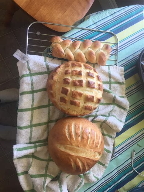 Father Son Bonding Time Made Some Artisan Bread And A Random Braid