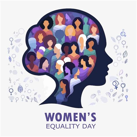 Premium Vector Womens Equality Day Flat Vector Illustration