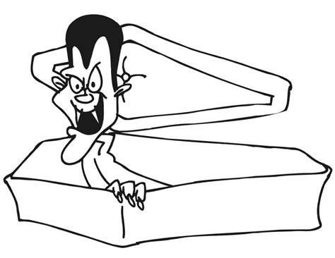 Vampire In A Coffin Coloring Pages Vampire Coloring Pages Coloring