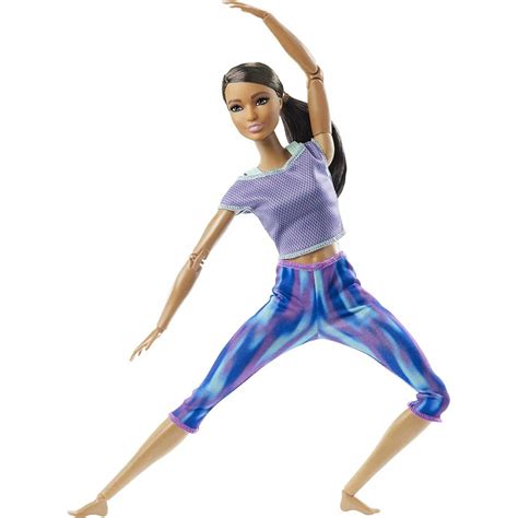 Mattel Barbie Made To Move Doll With Flexible Joints And Curly