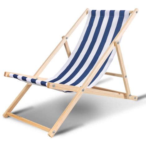 Chaise Longue Pliante En Bois Chaise De Plage 3 Positions Chilienne