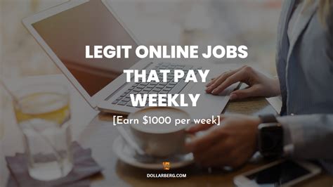 Remote Work At Home Jobs That Pay Weekly