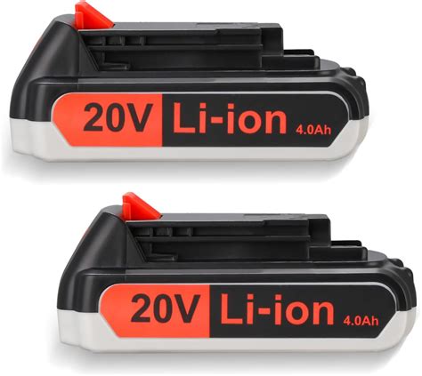 Amazon FirstPower 2 Pack 20V 4 0Ah LBXR20 Replacement Battery For