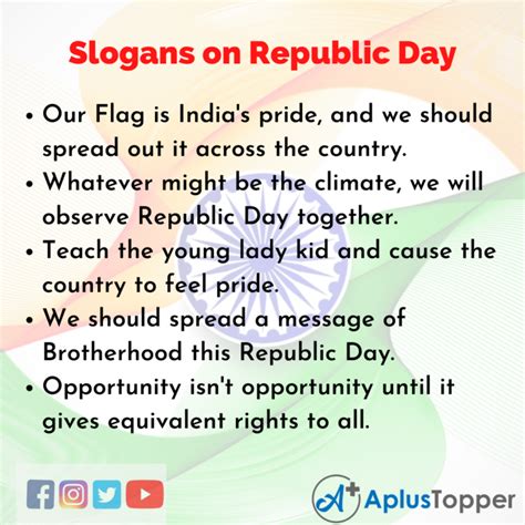 Slogans on Republic Day | Unique and Catchy Slogans on Republic Day in ...