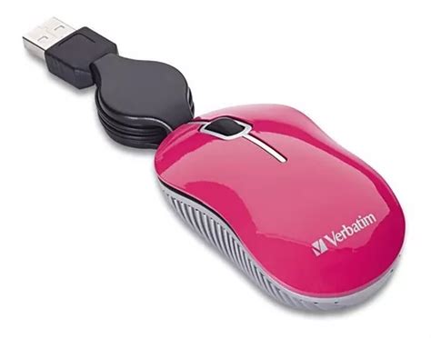 Mini Mouse Retr Til Verbatim Notebook Usb Ptico Rosa