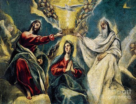 The Coronation Of The Virgin Detail 1591 92 Painting By El Greco Pixels