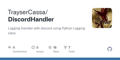 Github Traysercassa Discordhandler Logging Handler With Discord