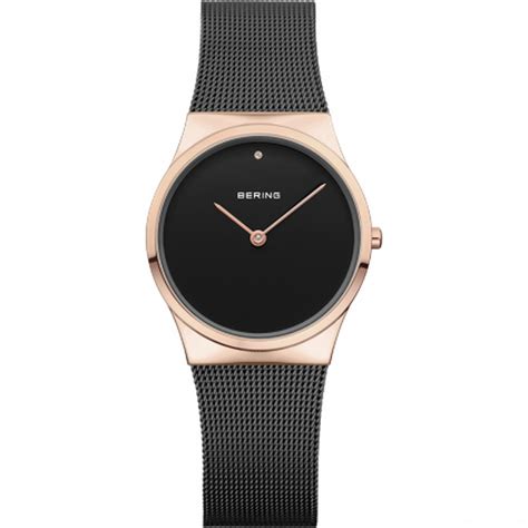 RELOJ BERING DE MUJER MINIMALISTA CON ESFERA DE COLOR Y CORREA DE MALLA