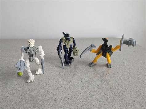 Collectible Set Of 3 Lego Bionicle Mcdonalds Toysset Of 3 Articulated