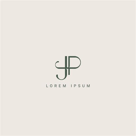 Premium Vector Abstract Letter Jp Pj Monogram Logo Vector Template