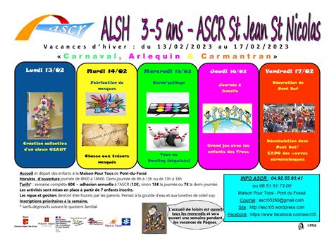 Alsh Ans Vacances Dhiver Association Sportive Culturelle