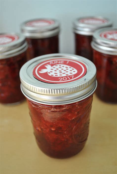 Free Labels For Home Made Strawberry Jam Label Printable