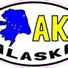 In X In Oval Ak Alaska Sticker Vinyl Car Truck Bumper Decal Cup Stickers