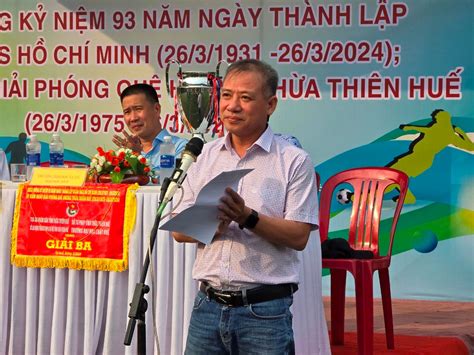 Giải Bóng đá Tranh Cúp Tứ Hùng” Tand Tỉnh Thừa Thiên Huế Mở Rộng Năm 2024