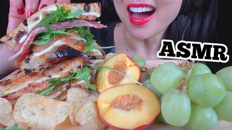 Asmr Best Homemade Sandwich Fresh Fruits Eating Sounds No Talking Sas Asmr Youtube