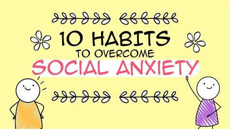 10 Proven Habits To Overcome Social Anxiety Youtube