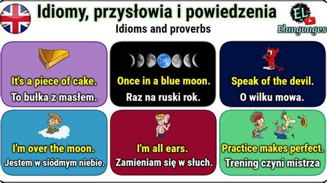 Idiomy przysłowia i powiedzenia po angielsku zwroty i słówka Idioms