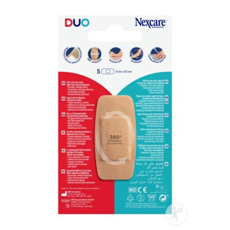 Nexcare Duo Pleisters Sterke Adhesie 5 Pleisters Newpharma