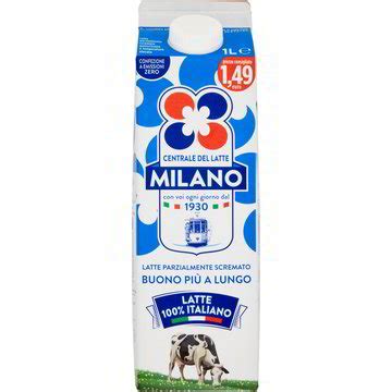 Latte Parzialmente Scremato CENTRALE DEL LATTE DI MILANO 1000 ML Coop