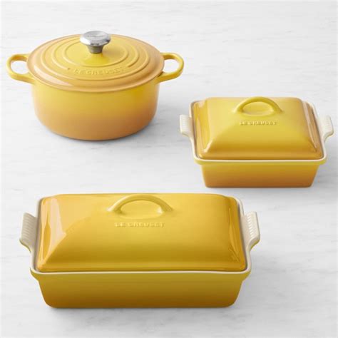 Le Creuset Signature Enameled Cast Iron 6 Piece Cookware And Bakeware Set Williams Sonoma