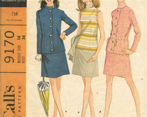 S Mccall S Sewing Pattern Misses Suit In Two Versions And