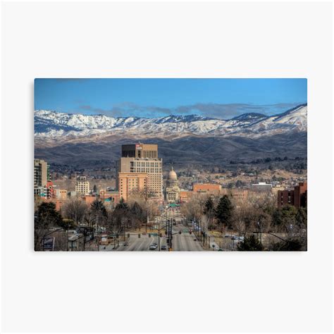 "Boise Idaho Skyline" Canvas Print by light-master | Redbubble