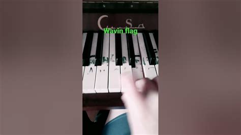 Wavin Flag Piano Youtube