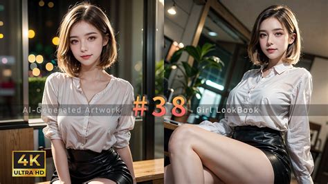 4K AI LookBook Set38 Short Blonde In Office Attire Discussing Work YouTube