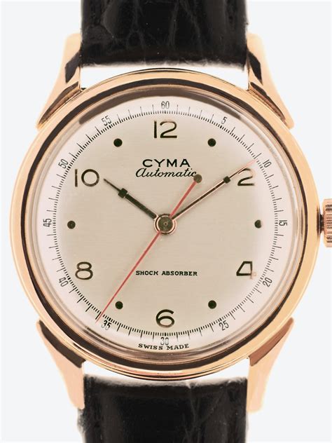 Cyma Automatic NOS Plaque/Steel 1950s - Gisbert A. Joseph Watches