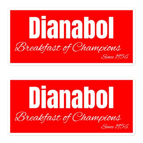 Dianabol Breakfast Of Champions Since Red Sticker Pack Pygear