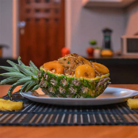 Recette de Riz sauté à l ananas et au poulet