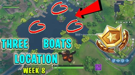 Search Between Three Boats Fortnite Week Challenges Youtube