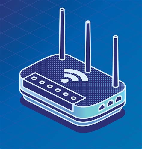 Premium Vector Isometric Network Router